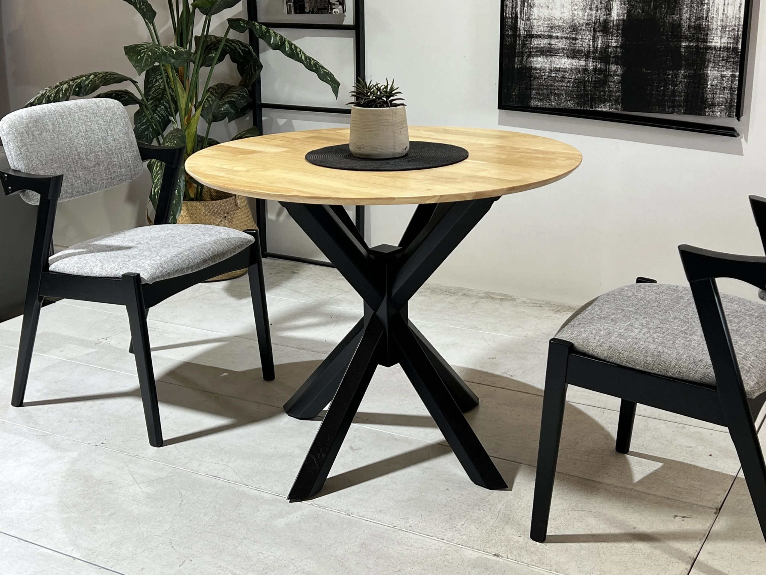 Round Wooden Dining Table